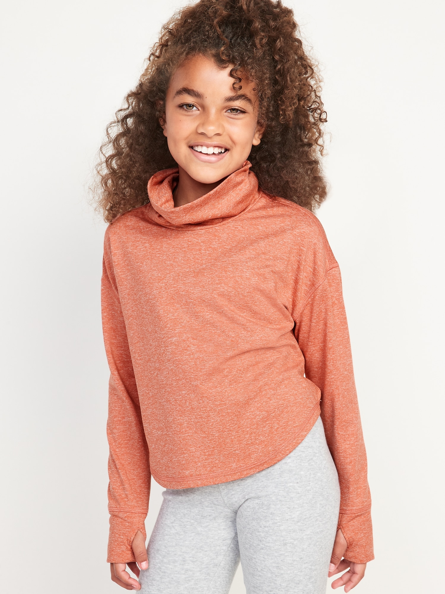 Girls orange sale turtleneck