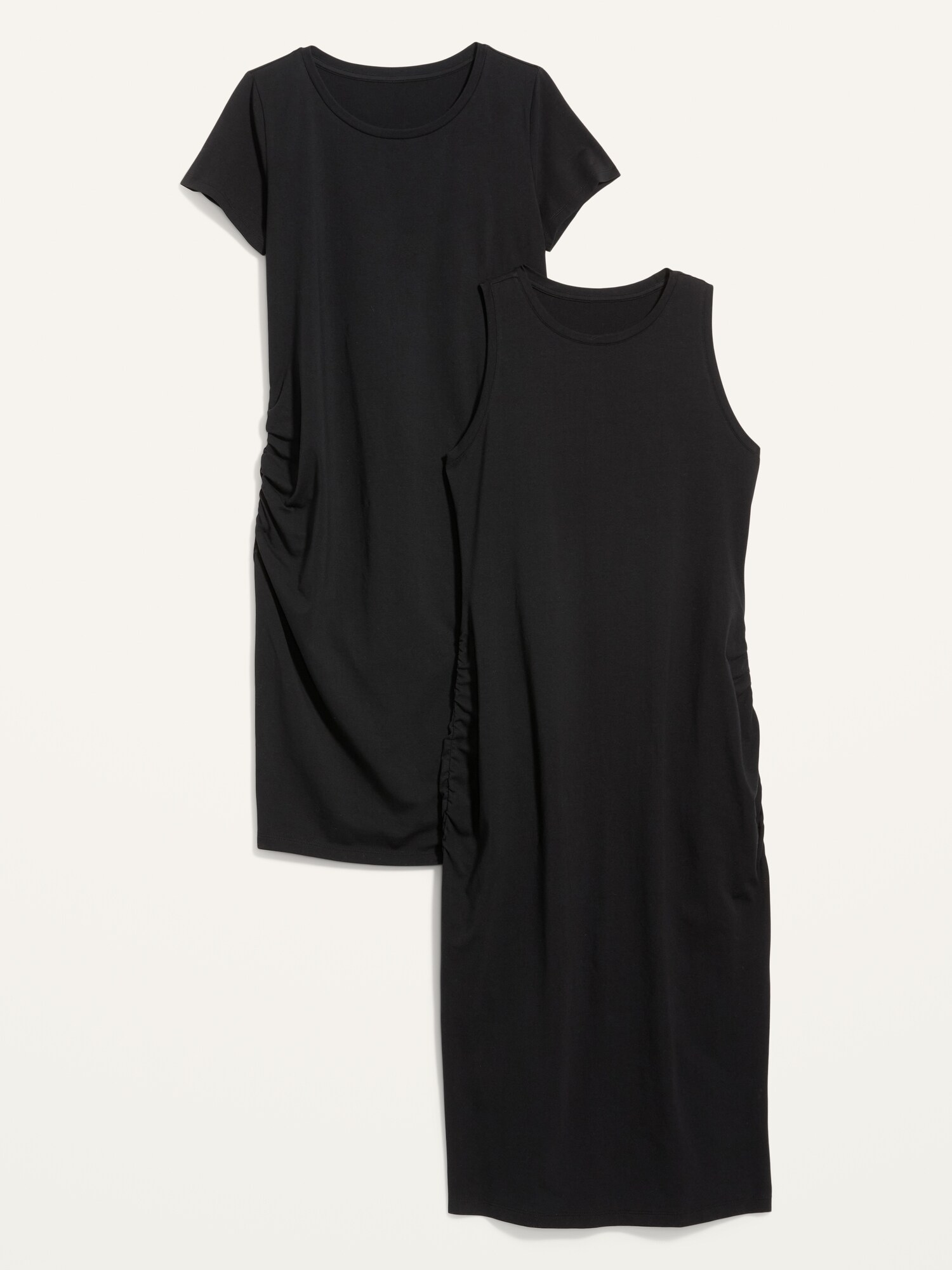 Old Navy Maternity 2-Pack Jersey-Knit Bodycon Dress black. 1