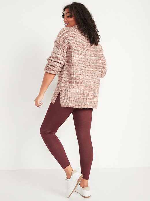 Image number 2 showing, High-Waisted Sparkle-Knit Ankle Leggings for Women