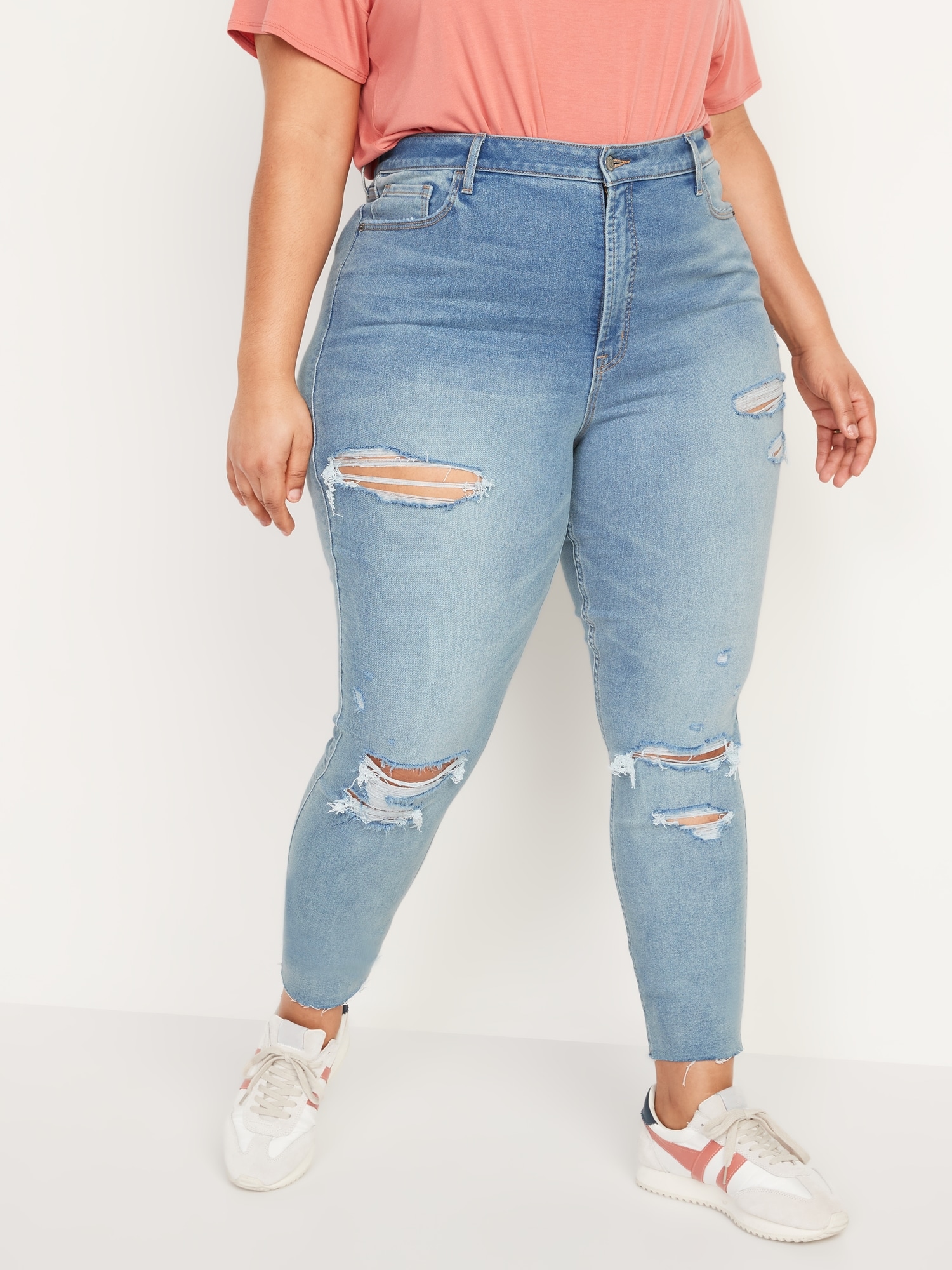 Stretch Super Skinny Ripped Jeans for 