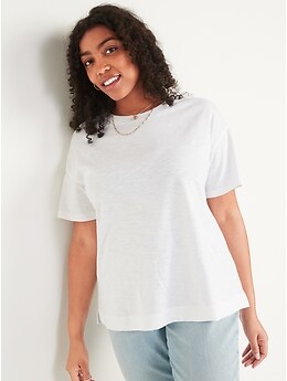 Short-Sleeve Vintage Easy T-Shirt for Women
