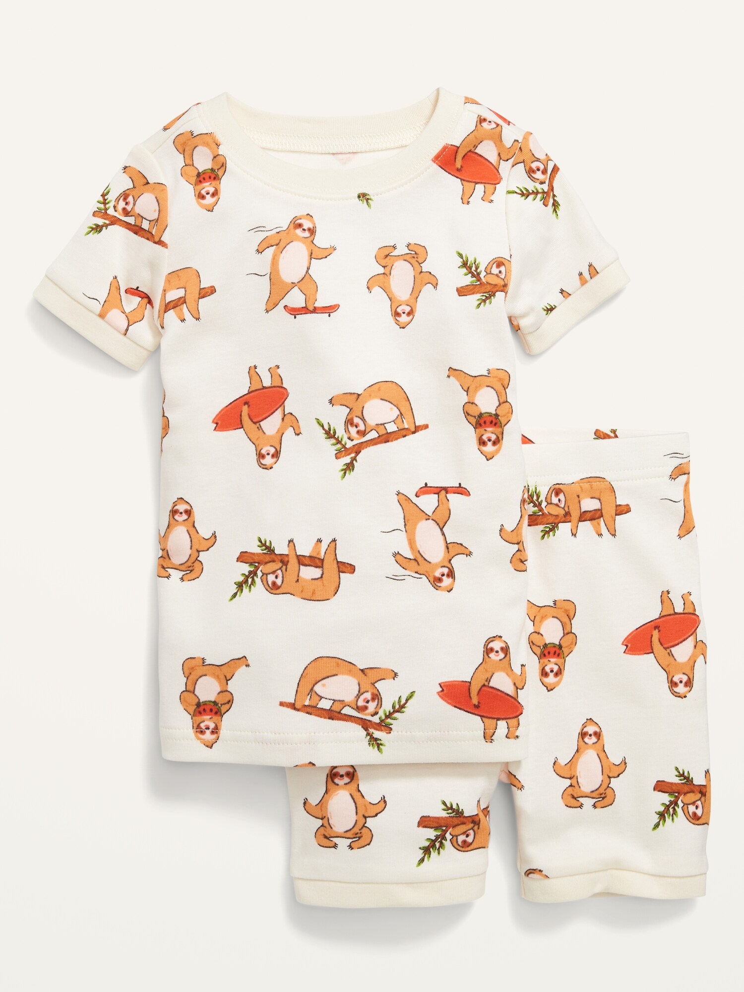 Unisex Printed Pajama Shorts Set for Toddler & Baby Old Navy