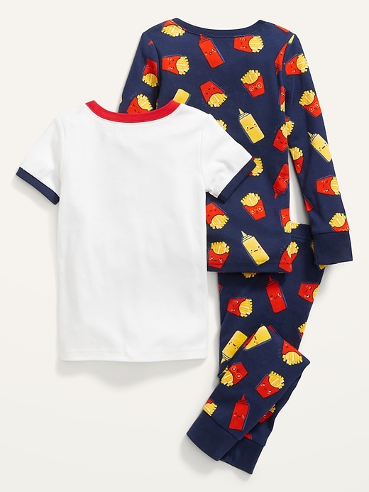 Unisex 3-Piece Graphic Pajama Set for Toddler & Baby