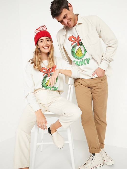 View large product image 1 of 2. Dr. Seuss' The Grinch&#153 Gender-Neutral Sweatshirt for Adults