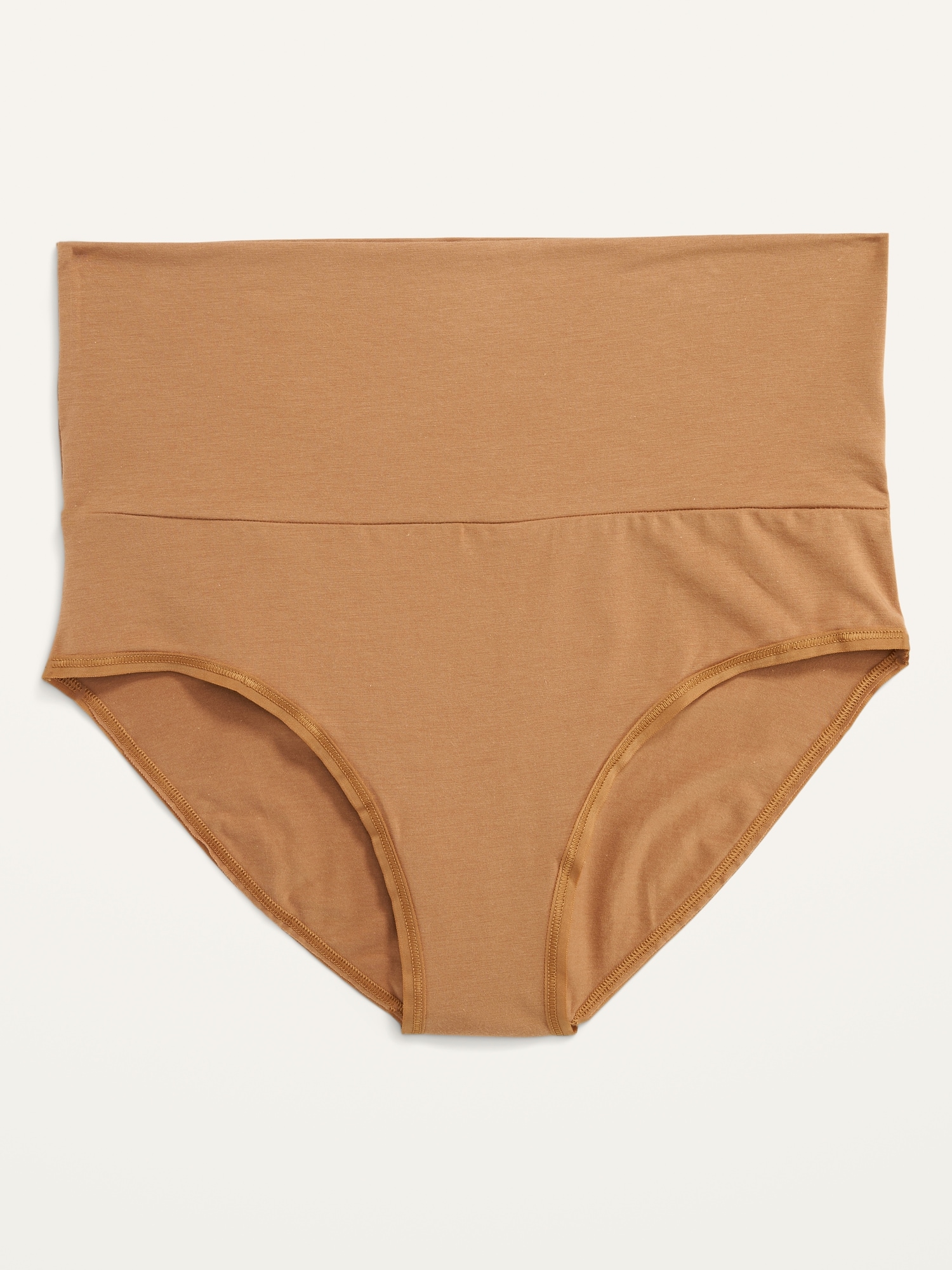 Culotte de maternité taille basse en mélange de coton Supima® à taille rabattable.