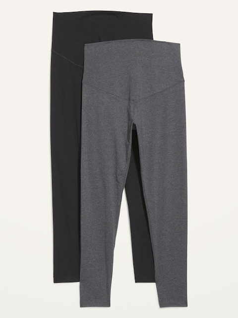 Maternity Full-Panel Leggings 2-Pack