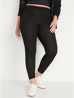 Women's Life Time Sparkle Legging - Black w/ Silver