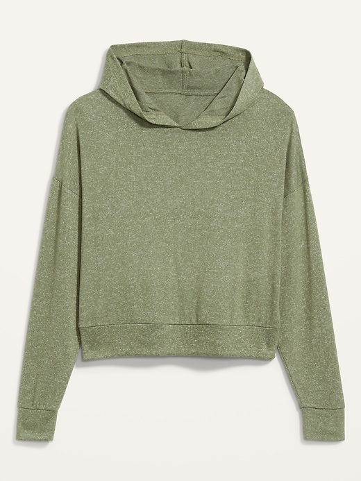 Oversized Plush-Knit Pullover Hoodie for Women | Old Navy