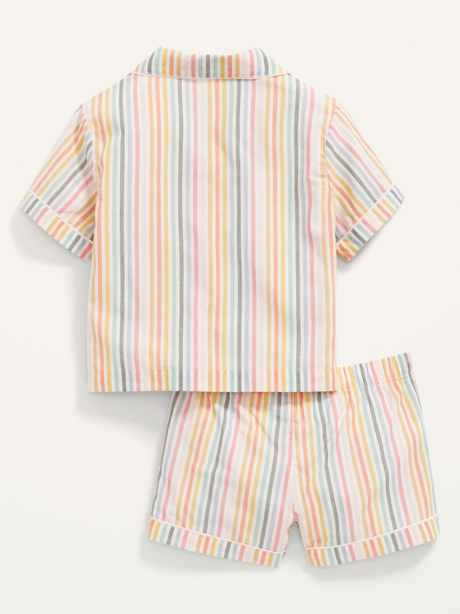 Patterned Poplin Pajama Shorts Set for 
