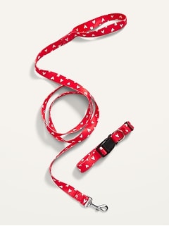 Printed Collar and Leash Set for Pets