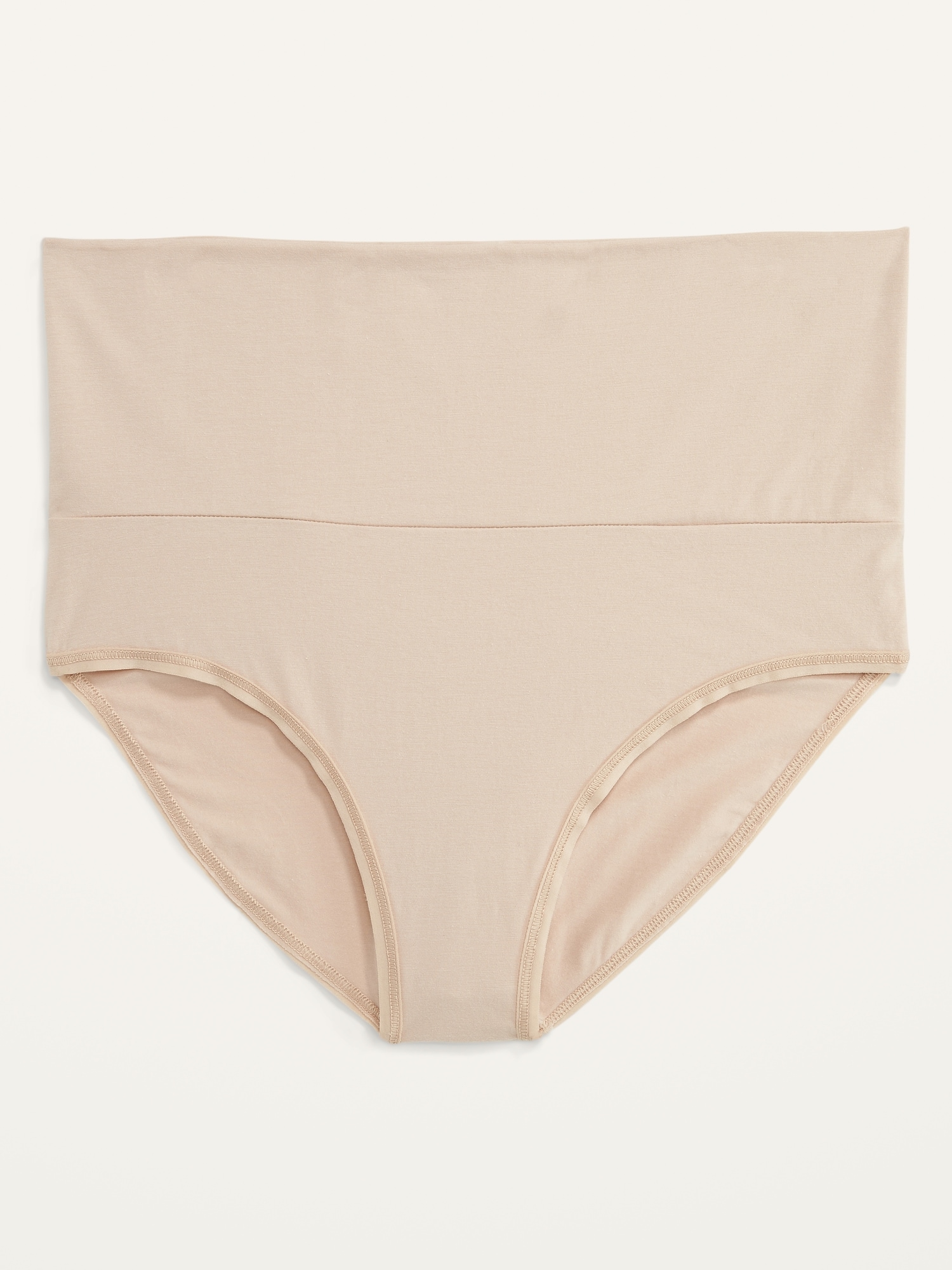 Old Navy Maternity Rollover-Waist Supima&#174 Cotton-Blend Hipster Underwear beige. 1