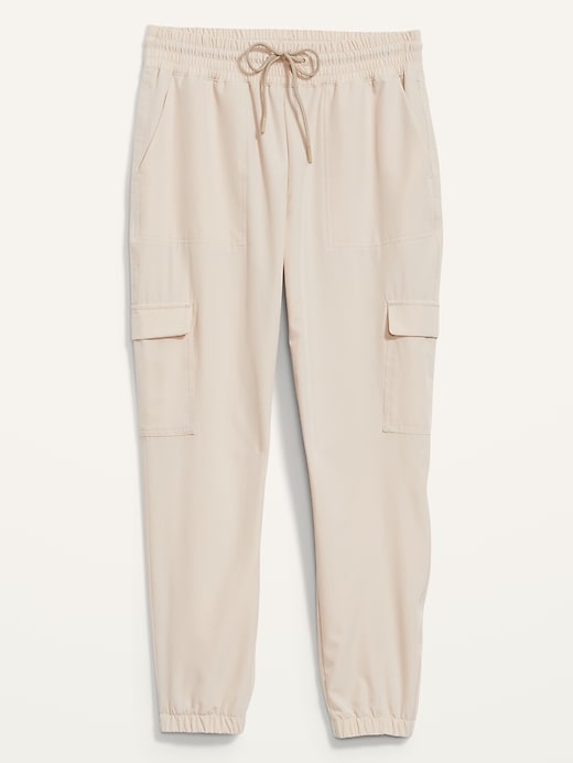Image number 4 showing, High-Waisted StretchTech Cargo Jogger Pants for Women