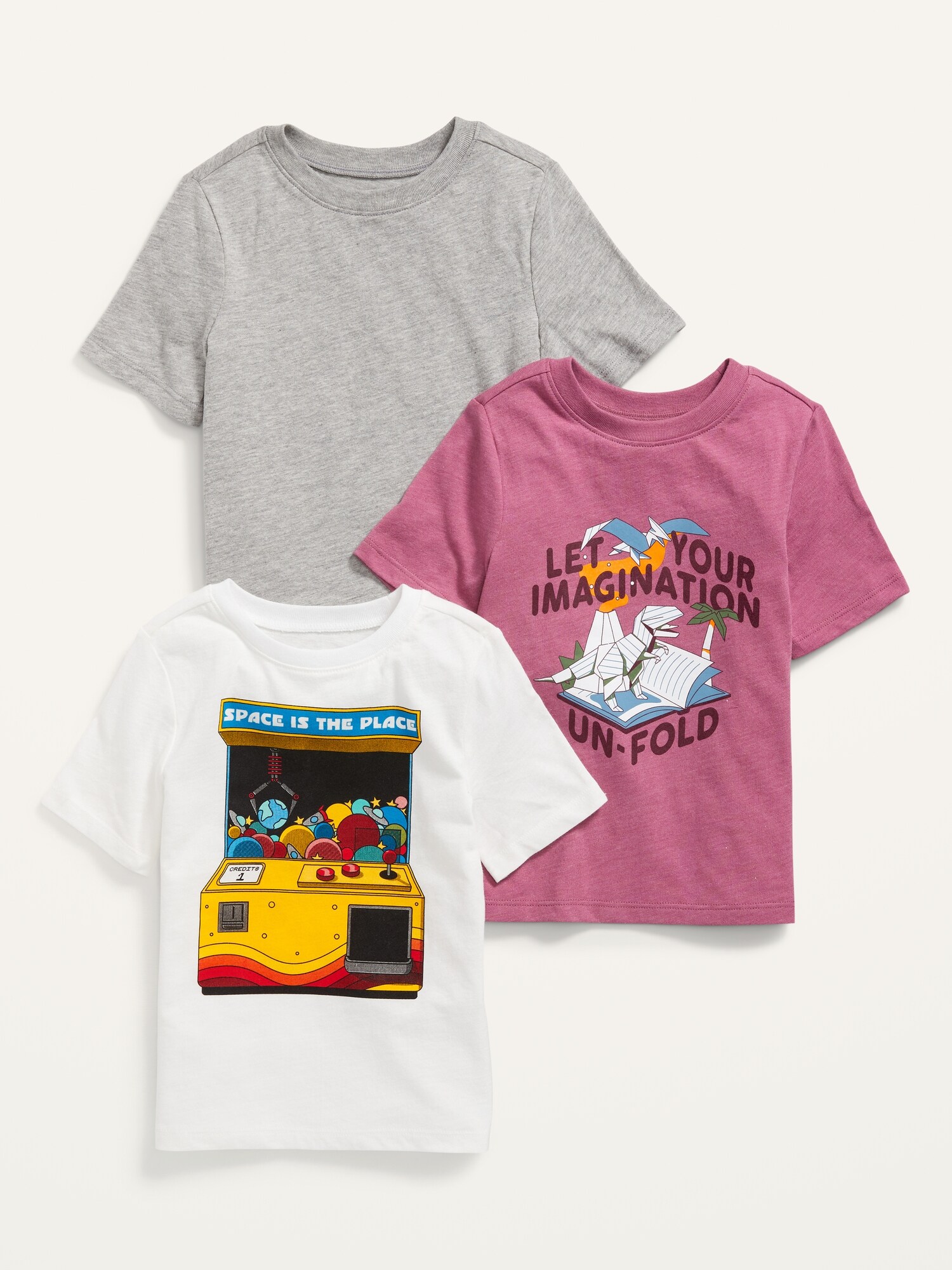 Unisex Crew-Neck Variety T-Shirt 3-Pack 
