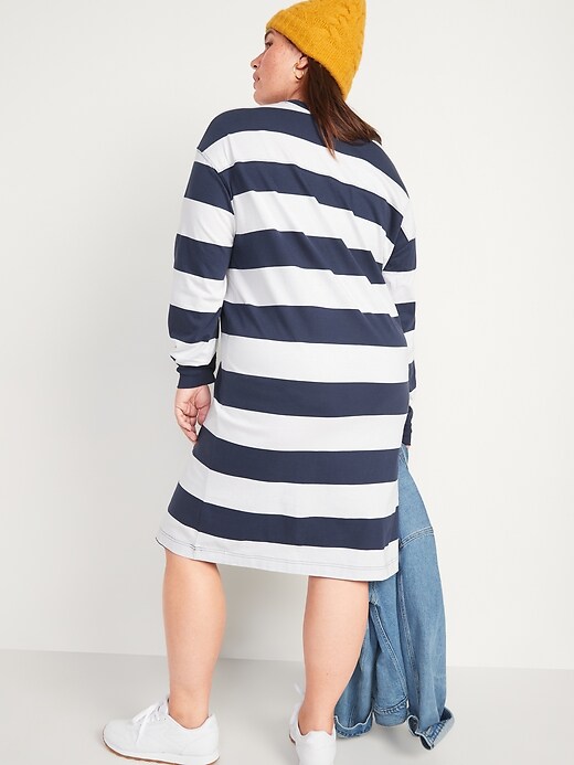 knee length dresses for ladies Striped Casual Dresses