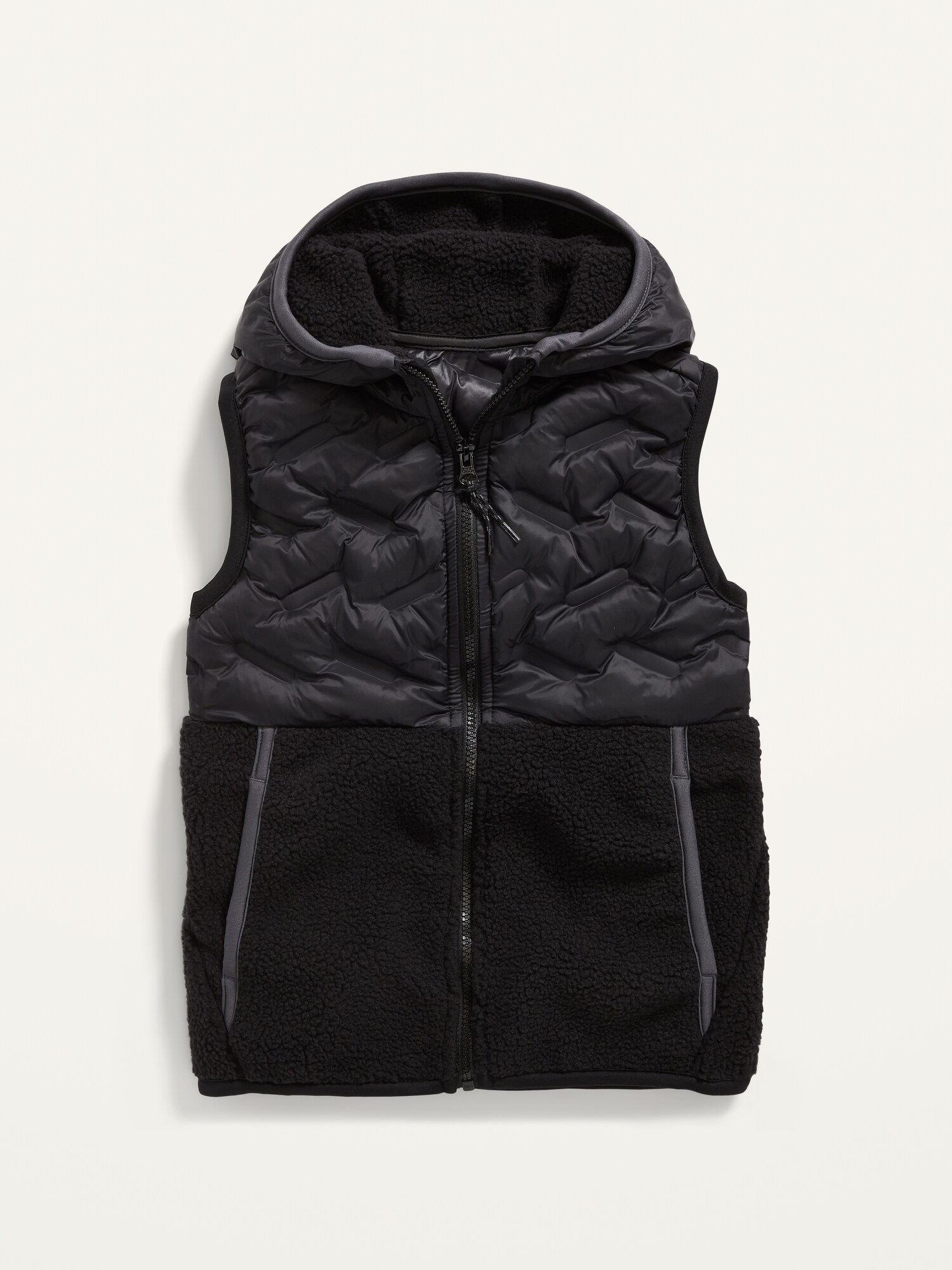 Boys black puffer vest sale