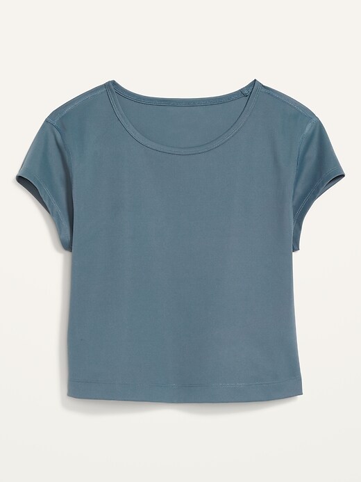 Image number 4 showing, PowerSoft Cropped Short-Sleeve Top for Women