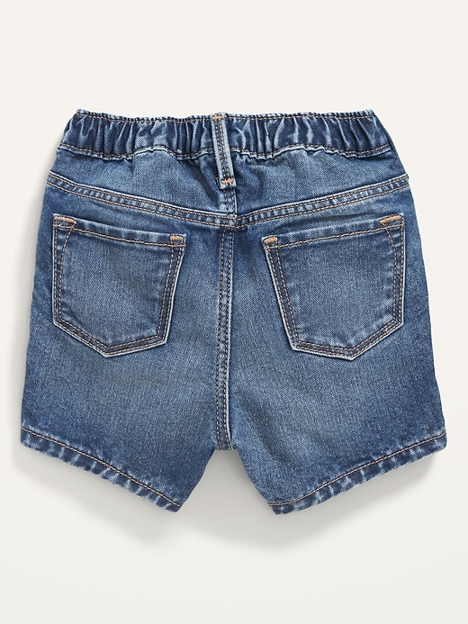 View large product image 2 of 2. Pull-On Jean Shorts for Toddler Girls