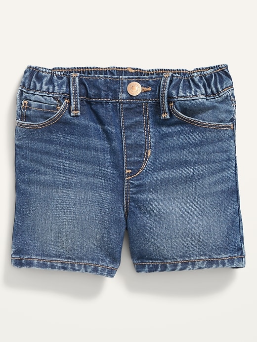 View large product image 1 of 2. Pull-On Jean Shorts for Toddler Girls