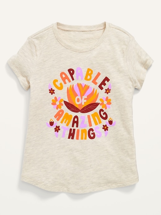 Crew-Neck Graphic T-Shirt for Toddler Girls | Old Navy