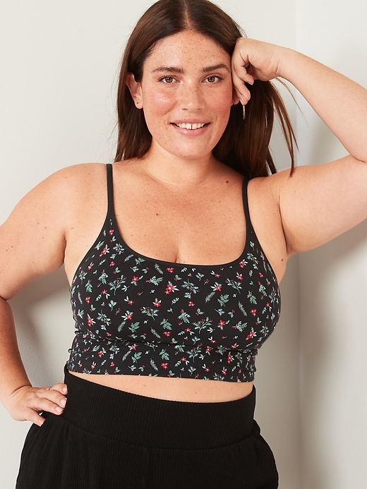 Image number 5 showing, Supima&#174 Cotton-Blend Cami Bralette Top