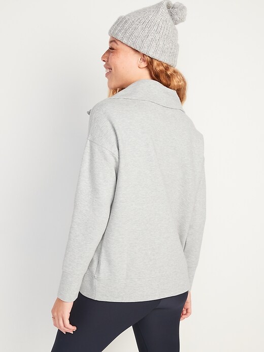 Image number 6 showing, Long-Sleeve Dynamic Fleece Ribbed Performance Jacket for Women