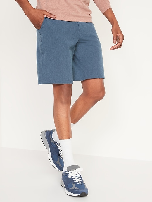 View large product image 1 of 1. StretchTech Go-Dry Cool Chino Shorts -- 9-inch inseam