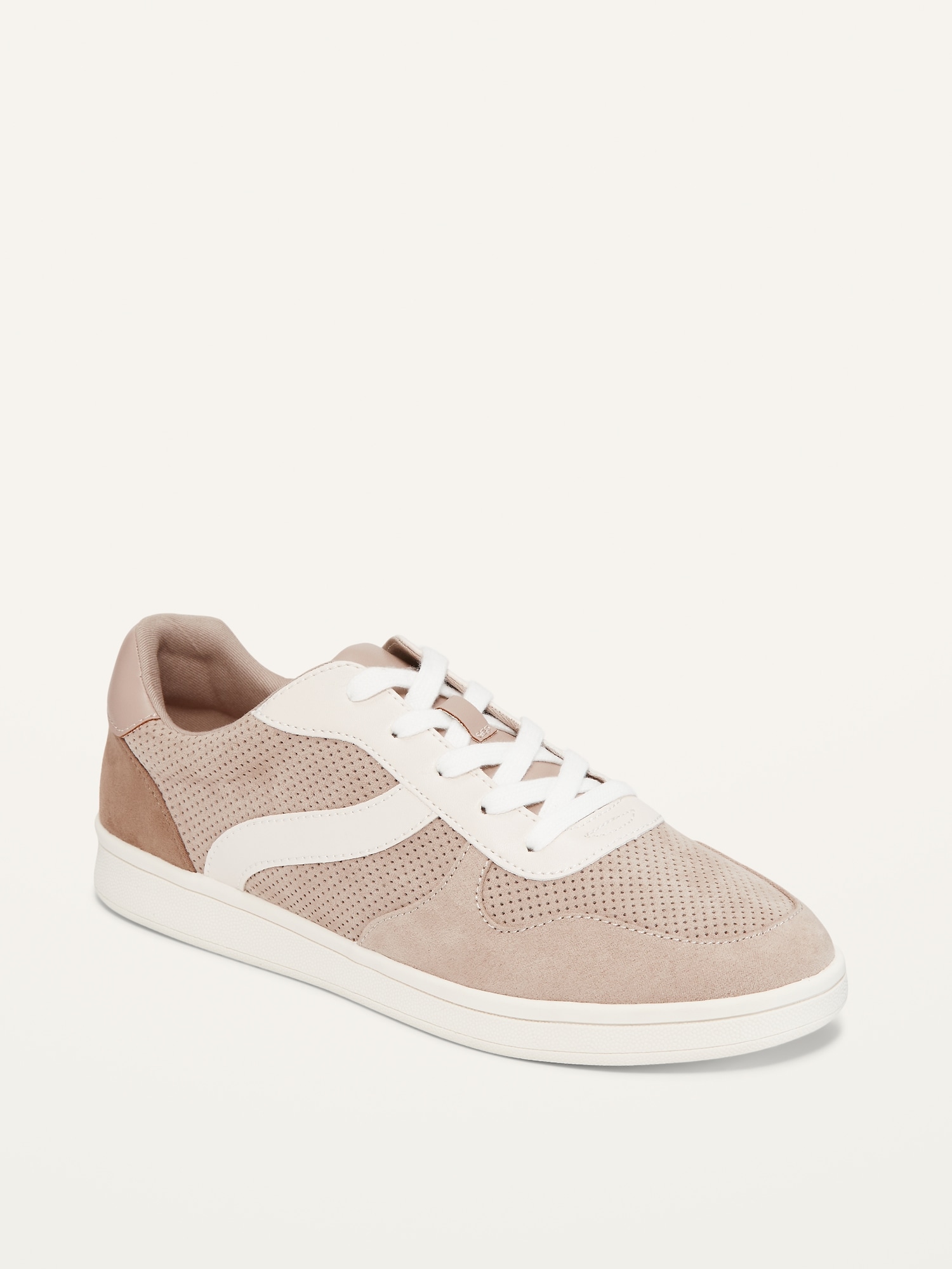 Old Navy Soft-Brushed Faux-Suede Sneakers For Women brown. 1