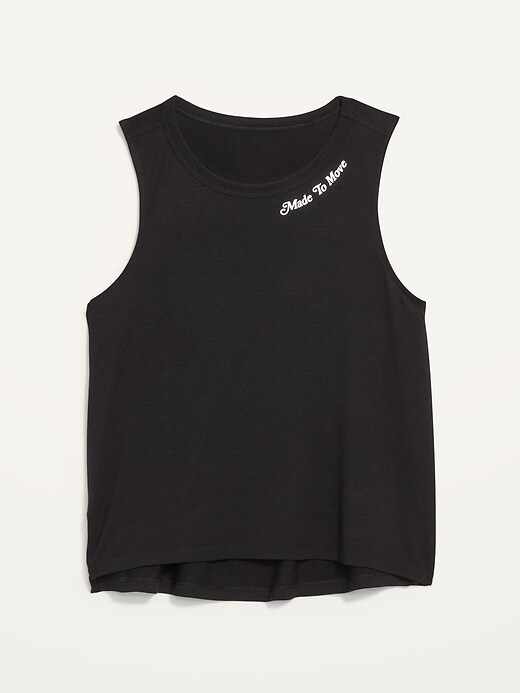 Image number 4 showing, Sleeveless UltraLite Cropped Graphic T-Shirt for Women