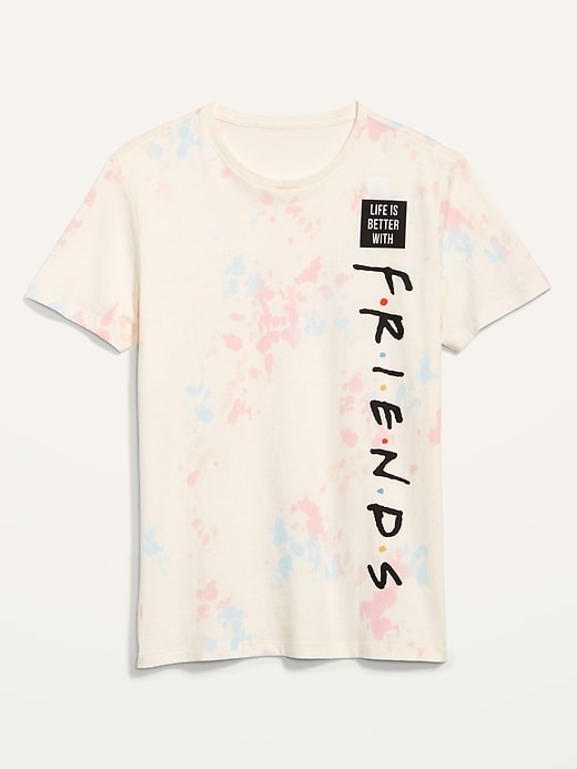 Voir une image plus grande du produit 2 de 2. T-shirt unisexe teint par nœuds à imprimé Friends™ pour Adulte