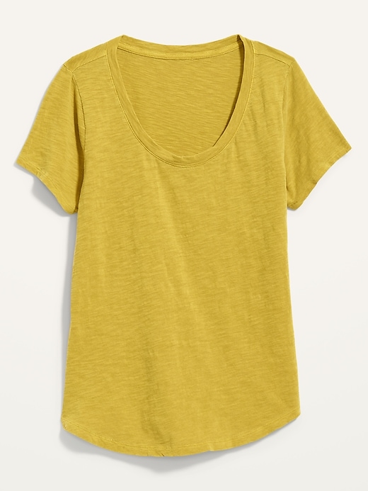 Image number 4 showing, Short-Sleeve EveryWear Slub-Knit T-Shirt for Women