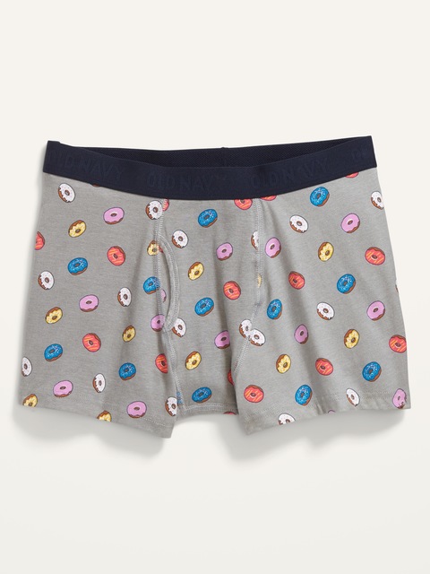 Printed Built-In Flex Underwear Trunks -- 3-inch inseam