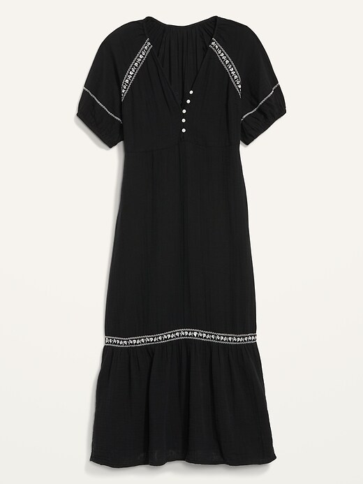 Image number 4 showing, Crinkle-Crepe Maxi Swing Dress for Women