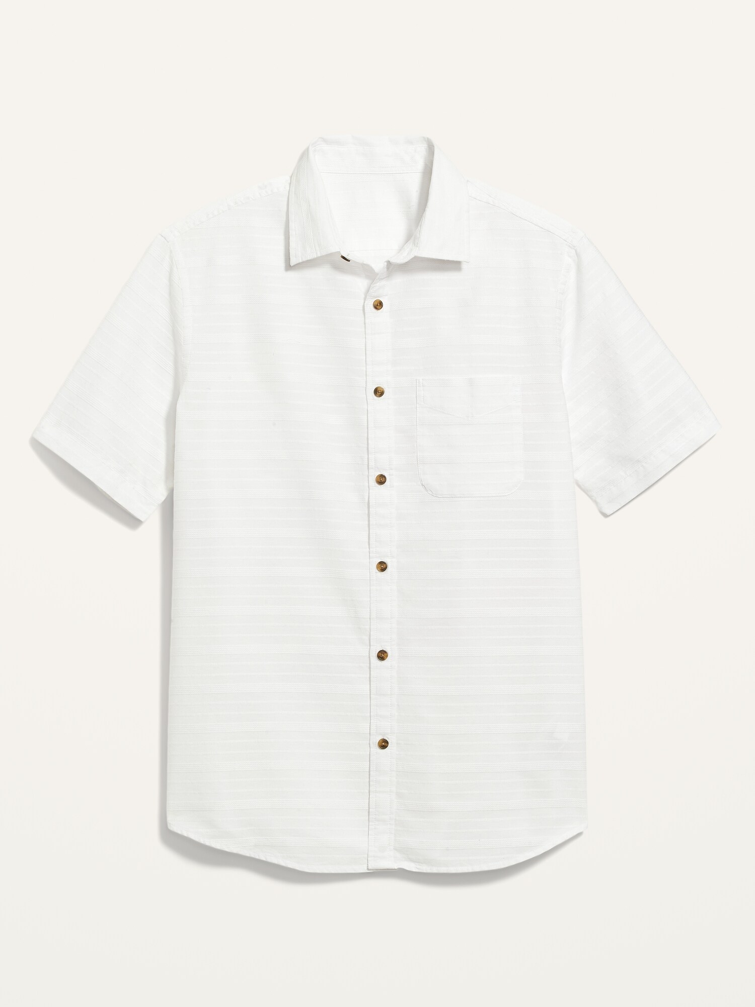 Textured Cotton-Dobby Everyday Short 