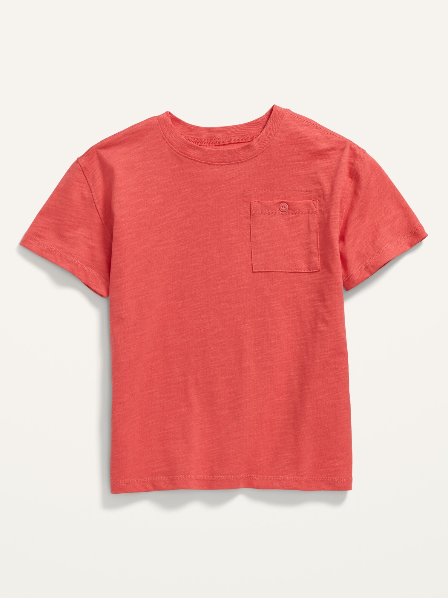 Old Navy Boys' Short-Sleeve Slub-Knit Pocket T-Shirt Tongue Twister Regular Size XS