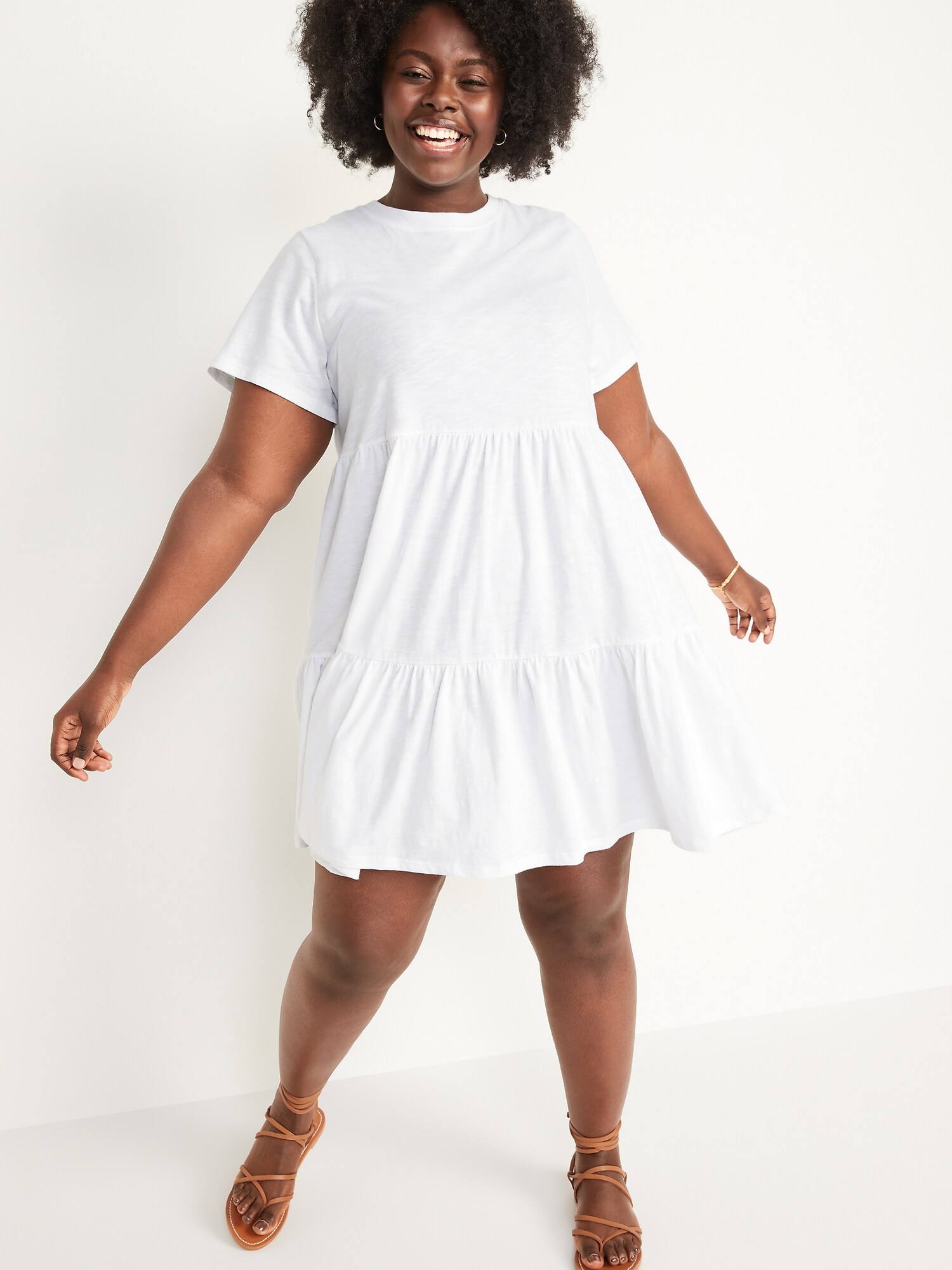 old navy short sleeve swing dress