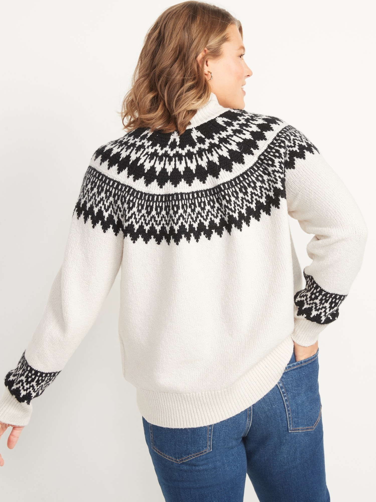 Cozy Fair Isle Turtleneck Sweater for Women | Old Navy