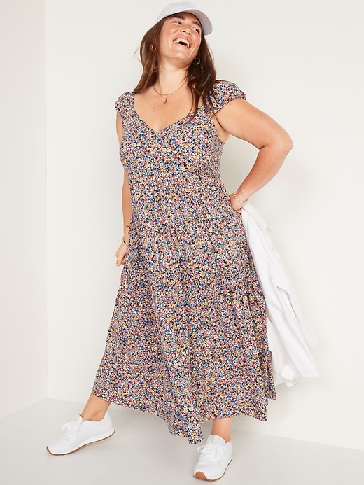 Image number 7 showing, Tiered  All-Day Fit & Flare Maxi Dress for Women