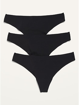 3Pack Women's Seamless Thongs Brief - 4 Sizes Deal - Wowcher
