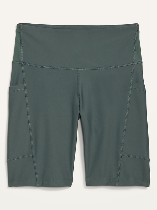 Image number 4 showing, High-Waisted PowerSoft Biker Shorts -- 8-inch inseam