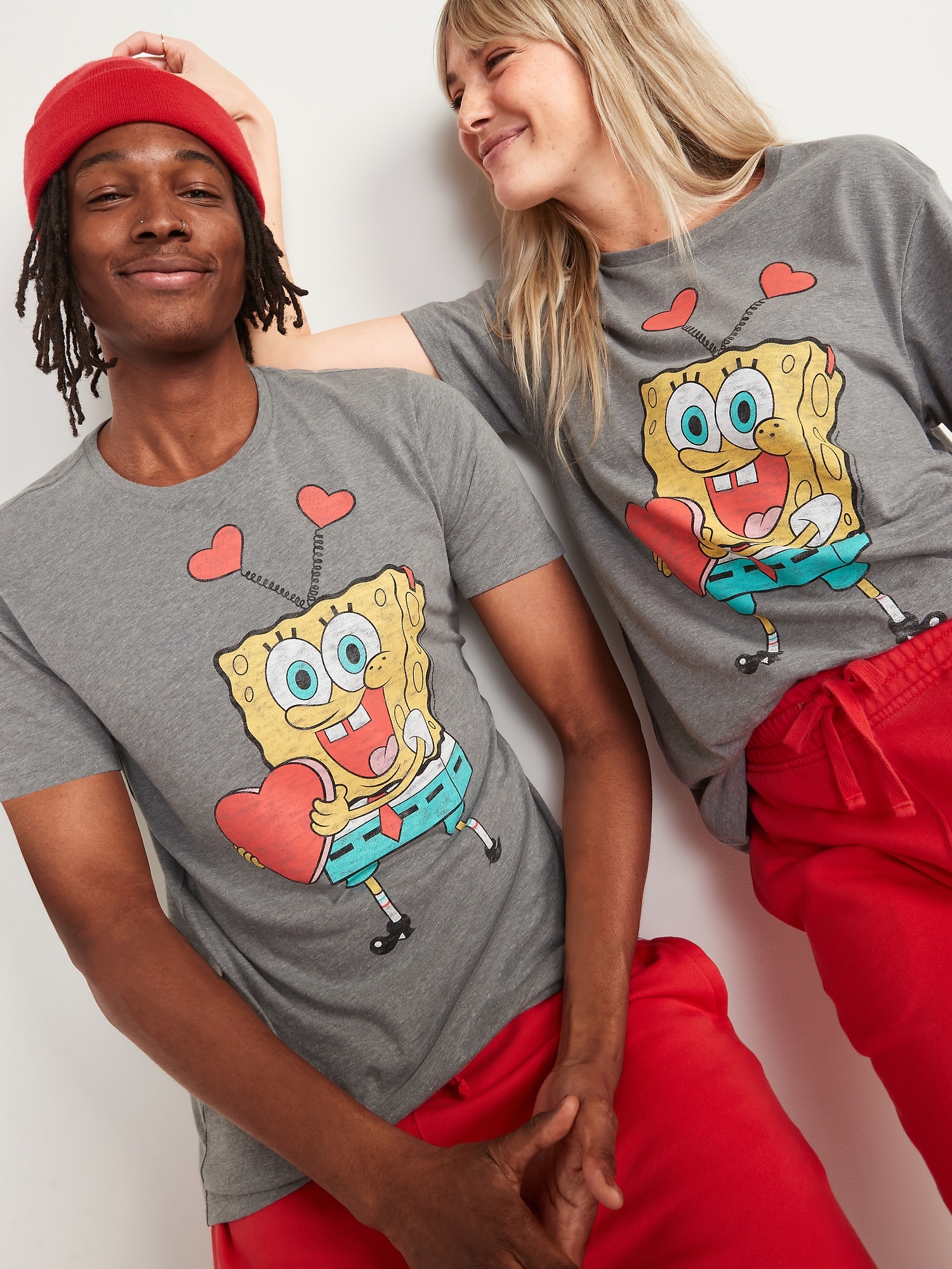 Spongebob Squarepants™ Valentines Day Gender Neutral T Shirt For Adults Old Navy 3925