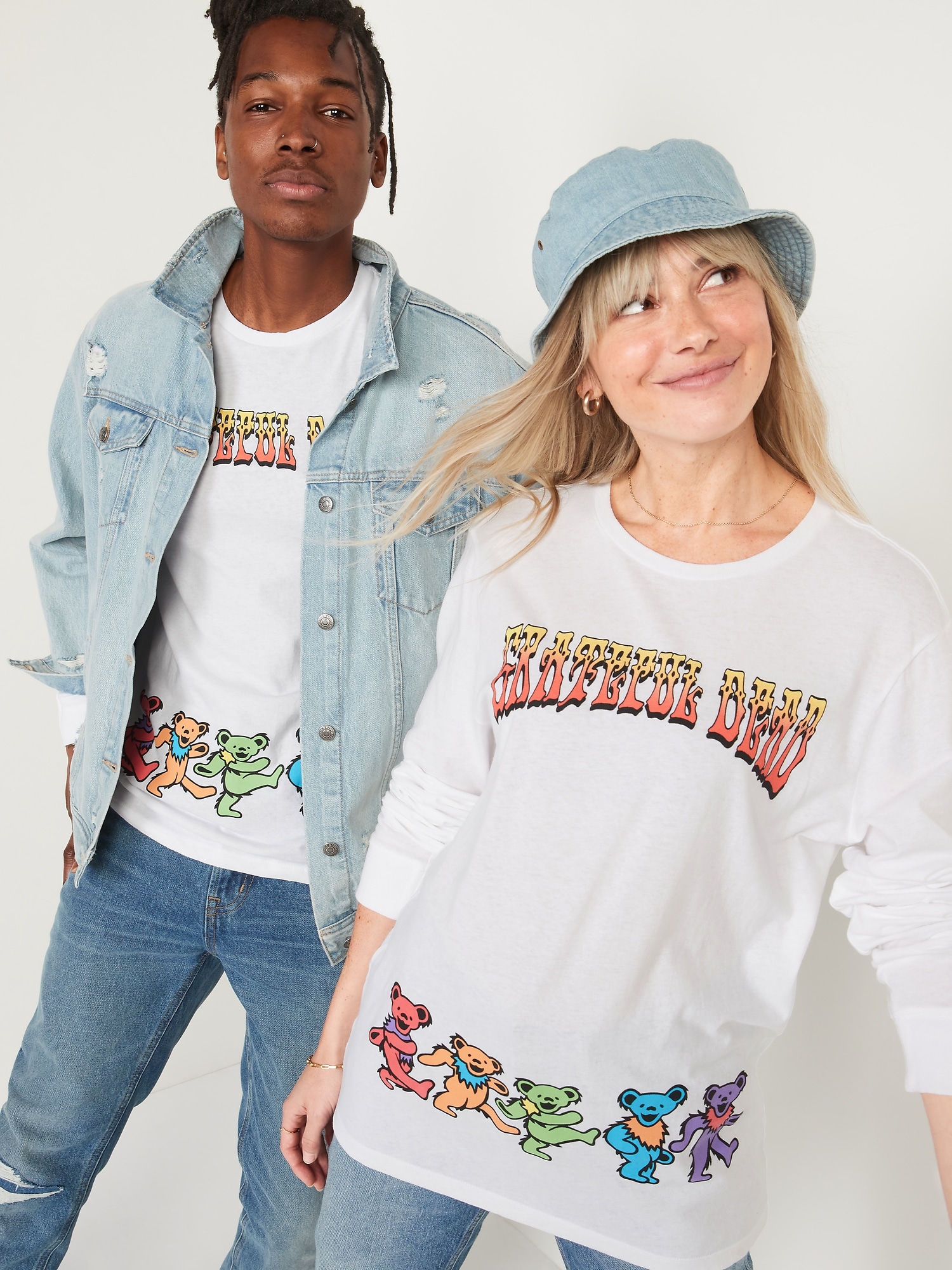 Grateful Dead™ Gender Neutral Long Sleeve Graphic T Shirt For Adults Old Navy