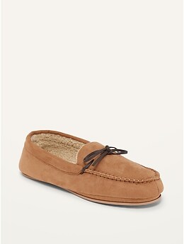 old navy sherpa lined moccasins