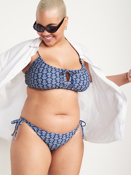 Image number 3 showing, Low-Rise String Bikini Swim Bottoms