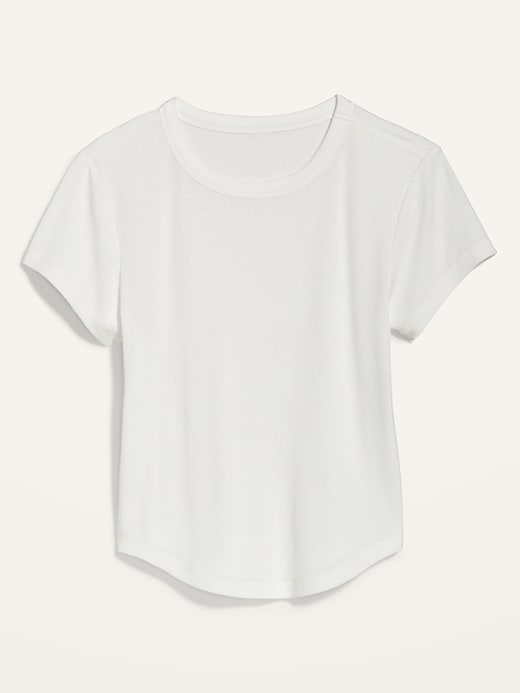 Image number 4 showing, UltraLite Cropped Rib-Knit T-Shirt