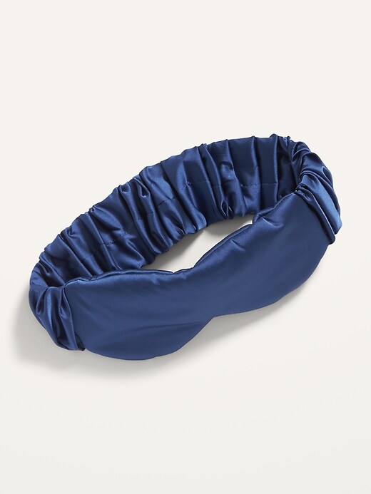 Adult's Silk Sleep Mask in Navy