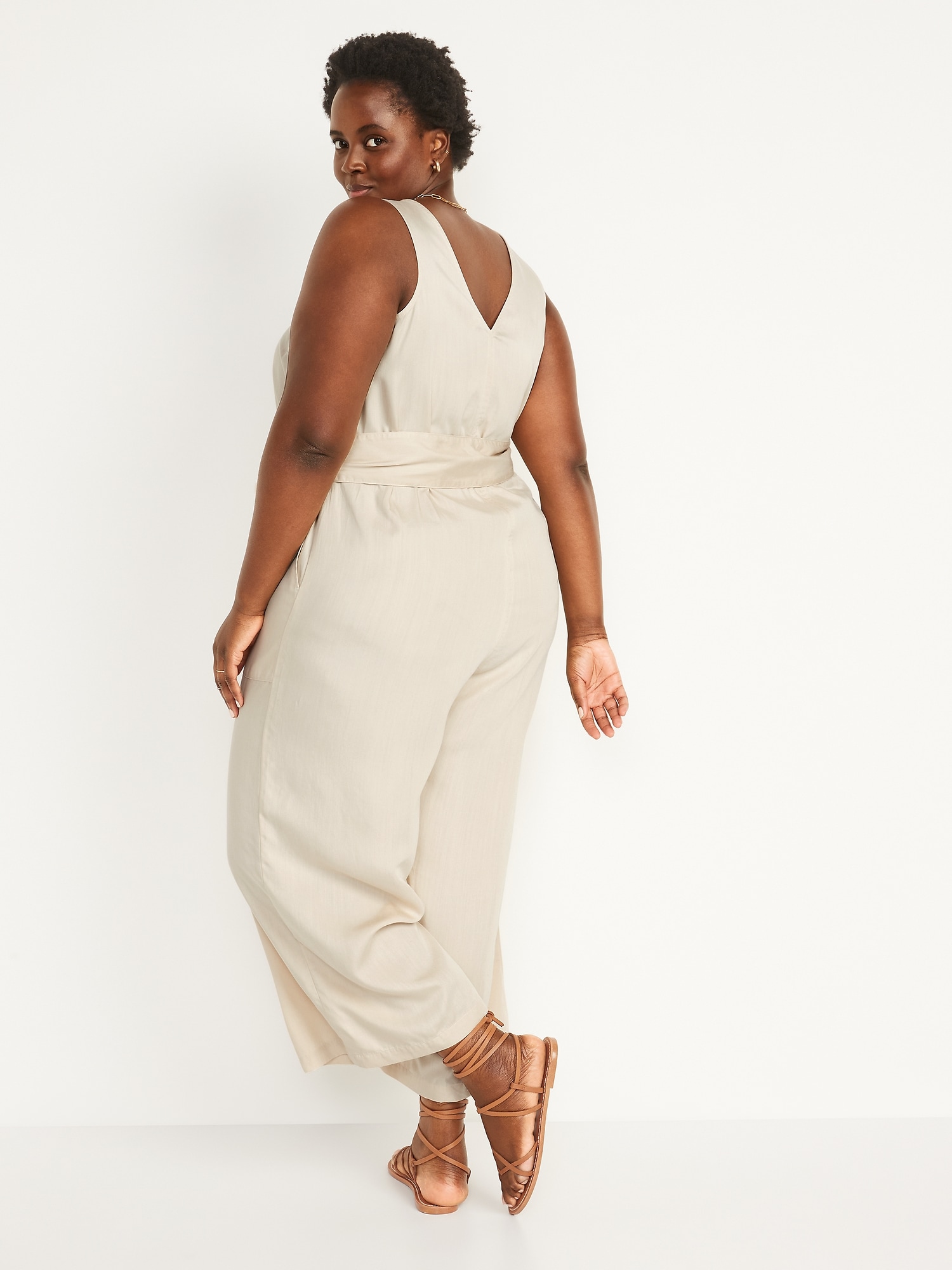 Plus size 2024 cream jumpsuit