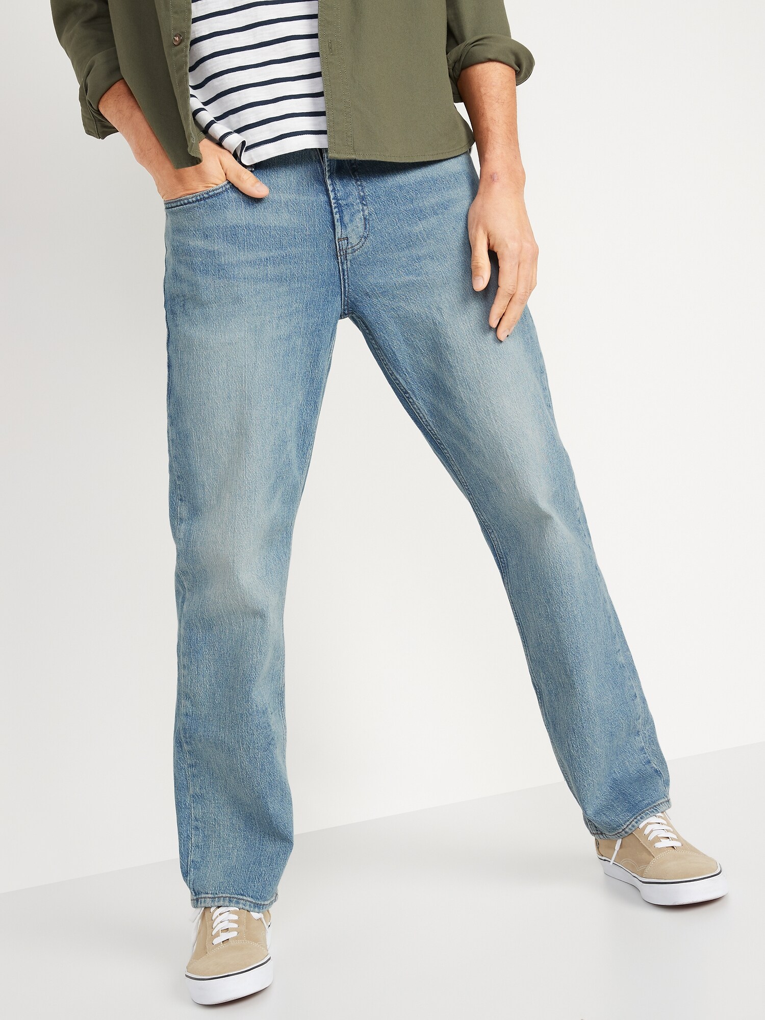 Jean Court Femme Taille Mi-haute, Coupe Légèrement évasée - Denim Extensible Moyen - Essentials
