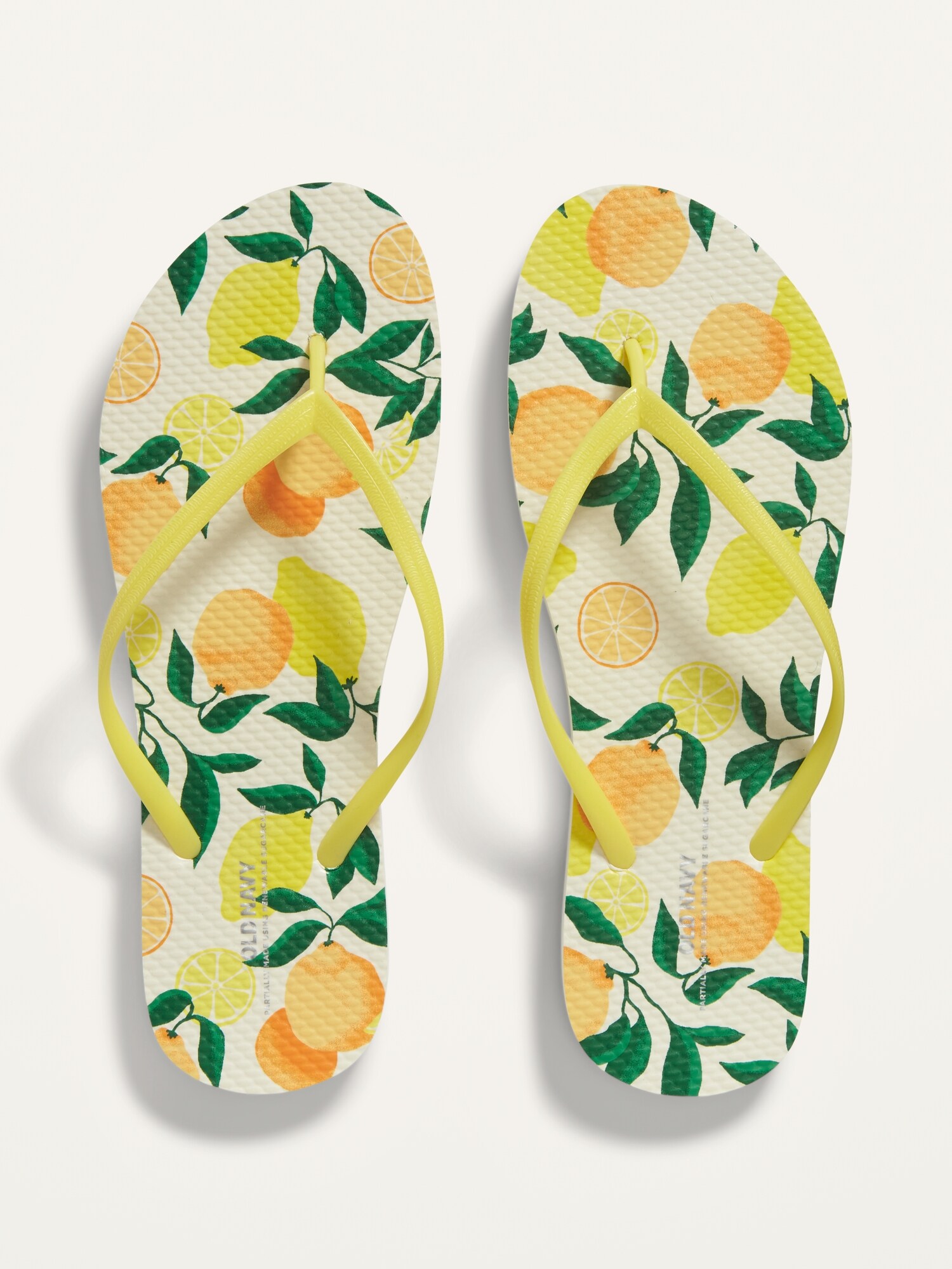 pineapple flip flops old navy