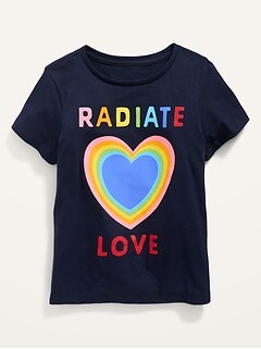 Matching Short-Sleeve Graphic T-Shirt for Girls