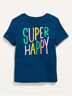 Unisex Graphic Crew-Neck T-Shirt for Toddler